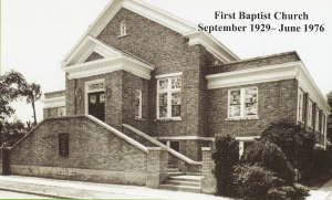 McGehee First Baptist Church as it looked in 1954