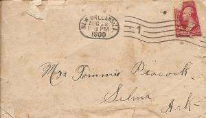Simmie Sumrall letter to Tom Peacock in 1900