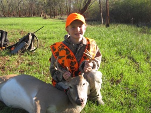 Ben with his first deer