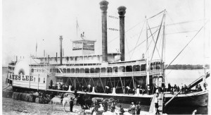 Kate Adams steamboat with name James Lee on the side