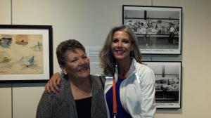 Vivienne Schiffer (right) and her friend Pat Scavo (left)