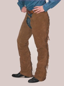 Western fringed chaps